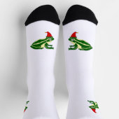 Weihnachts-Frosch-Crew-Socken Socken (Oben)
