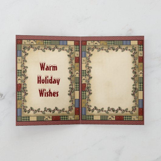 Weihnachts-Frosch-Feiertagskarte Feiertagskarte (Innenseite)