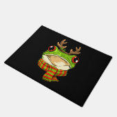 Weihnachts Frosch Toad Weihnachtsmann Reindeer Xma Fußmatte (Schrägansicht)
