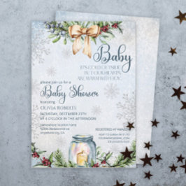 Weihnachts Frosty Snowly Winter Baby Dusche Einladung