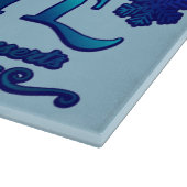 Weihnachts Frosty's Snowflake Cafe Schneidebrett (Ecke)