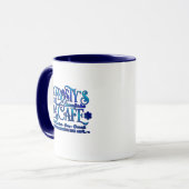 Weihnachts Frosty's Snowflake Cafe Tasse (Vorderseite Links)