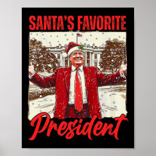 Weihnachts-FuE-Präsident Trump 2024 Poster