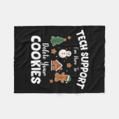 Weihnachts Funny Cookies Pajamas Xmas für Männer F Fleecedecke (Vorderseite (Horizontal))