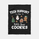 Weihnachts Funny Cookies Pajamas Xmas für Männer F Fleecedecke (Vorderseite)