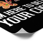 Weihnachts Funny Cookies Pajamas Xmas für Männer F Poster (Ecke)