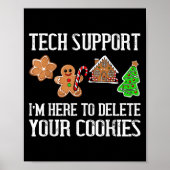 Weihnachts Funny Cookies Pajamas Xmas für Männer F Poster (Vorne)