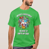 Weihnachts-Funny-Design bin ich hier, um meine SAC T-Shirt (Vorderseite)
