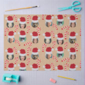 Weihnachts-Funny Familie Foto Weihnachtsmannmützen Seidenpapier (Basteln)