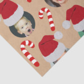 Weihnachts-Funny Familie Foto Weihnachtsmannmützen Seidenpapier (Ausschnitt)