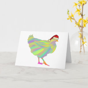 Weihnachts Funny Festivals Hen Hühnchen Liebhaber  Karte