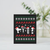 Weihnachts Funny Friseur Xmas Weihnachtsgeschenk RSVP Karte (Stehend Vorderseite)