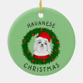 Weihnachts-Funny-Hund Zitat Weihnachten Weihnachte Keramik Ornament (Hinten)