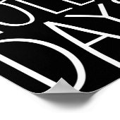 Weihnachts Funny Quotes Happy Holla Days Poster (Ecke)