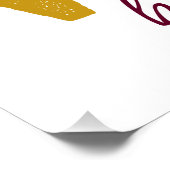 Weihnachts-Funny-Rentier-Drinks Typografie Poster (Ecke)