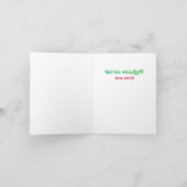 Weihnachts Funny Spaß Hunde Katzen Tiere Foto Karte (Innenseite)