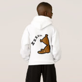 Weihnachts Funny Teddy Bär Schlafmodus Hoodie (Schwarz voll)