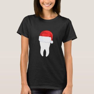 Weihnachts-Funny Tooth Dental mit Santa Ha T-Shirt