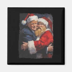Weihnachts Funny Trump Santa Claus Retro Vintag Xm Magnet