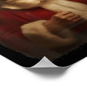 Weihnachts Funny Trump Weihnachtsklaus Retro Vinta Poster (Ecke)