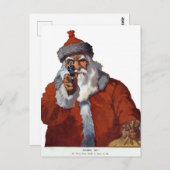 Weihnachts Funny Vintag Santa Claus Postkarte (Vorne/Hinten)