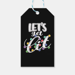 Weihnachts Funny Zitat Lasst uns Weihnachten Licht Geschenkanhänger