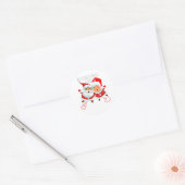 Weihnachts-Furzen Runder Aufkleber (Umschlag)