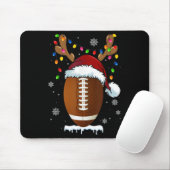 Weihnachts Fußball Ball Xmas Lichter Funny Boys Mä Mousepad (Mit Mouse)