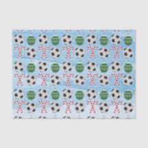 Weihnachts-Fußball Candy Cane Tissue