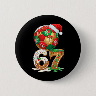 Weihnachts-Fußball-Drip Nummer 67 Jungen Fußball 6 Button