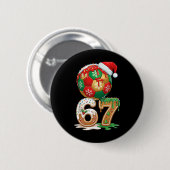 Weihnachts-Fußball-Drip Nummer 67 Jungen Fußball 6 Button (Vorne & Hinten)