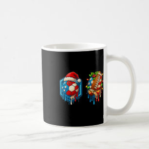 Weihnachts-Fußball-Drip-US-Flagge-Eiscreme-D Kaffeetasse
