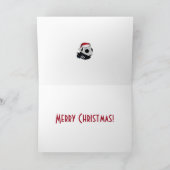 Weihnachts-Fußball Feiertagskarte (Innenseite)