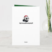 Weihnachts-Fußball Feiertagskarte (Rückseite)