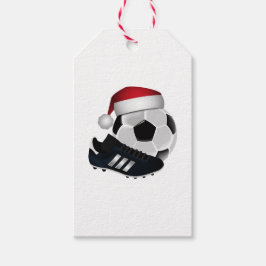 Weihnachts-Fußball Geschenkanhänger