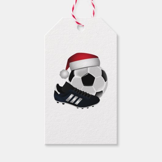 Weihnachts-Fußball Geschenkanhänger (Vorderseite)