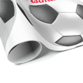 Weihnachts-Fußball Geschenkpapier (Rolleneckpunkt)