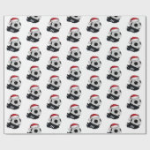 Weihnachts-Fußball Geschenkpapier (Flach)