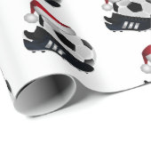 Weihnachts-Fußball Geschenkpapier (Rolleneckpunkt)