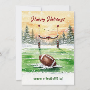 Weihnachts-Fußball-Grußkarten Feiertagskarte