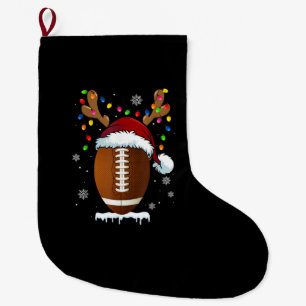 Weihnachts-Fußball-Lichter Lustige Jungen Männer S Großer Weihnachtsstrumpf