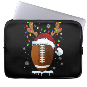 Weihnachts-Fußball-Lichter Lustige Jungen Männer S Laptopschutzhülle