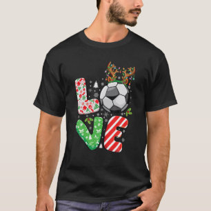 Weihnachts-Fußball liebt Jungs Kinder, die ein lus T-Shirt