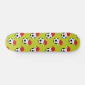 Weihnachts-Fußball mit Weihnachtsmann-Hat-Muster Skateboard (Horizontal)
