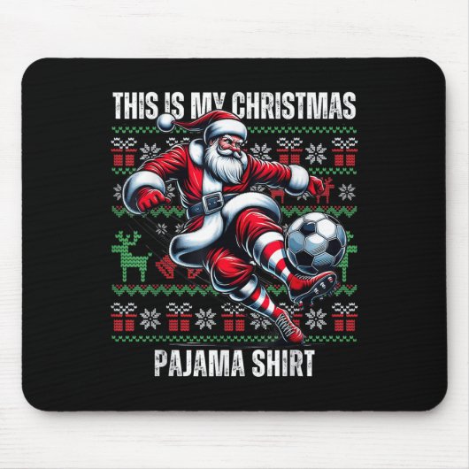 Weihnachts-Fußball-Spieler Srt Lover Weihnachtsman Mousepad (Vorne)