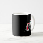 Weihnachts-Fußball-Tor-Ball-Lichter Santa Xmas Kin Kaffeetasse (VorderseiteRechts)