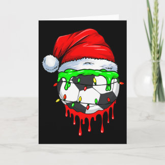 Weihnachts-Fußball-Tropfen für Jungen Eiscreme-Tro Karte