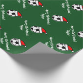 Weihnachts-Fußball-Umhüllung für Kinder Geschenkpapier (Ecke)