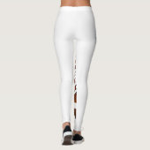 Weihnachts Fußball Weihnachtsmannmütze Funny Sport Leggings (Rückseite)