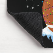 Weihnachts Fußball Weihnachtsmannmütze Merry Xmas  Mousepad (Ecke)